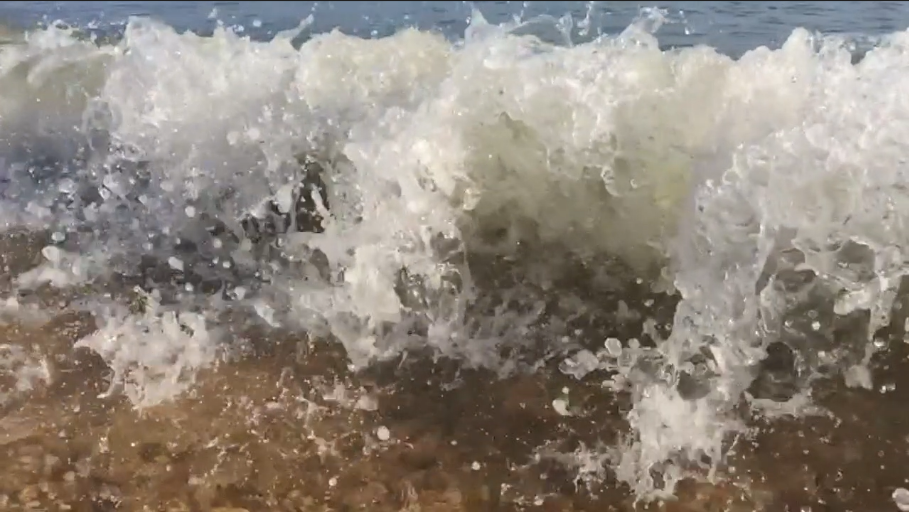 Waves breaking